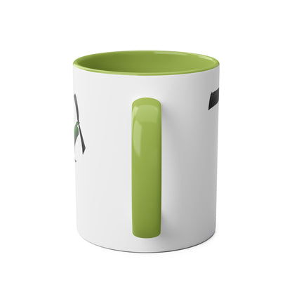 Huey Chopper Two-Tone Coffee Mugs, 11oz - Funky Aviation