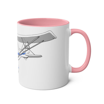 Ikarus C42 Two-Tone Coffee Mugs, 11oz - Funky Aviation