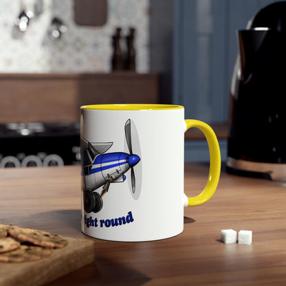 Super Cub Two-Tone Coffee Mugs, 11oz - Funky Aviation