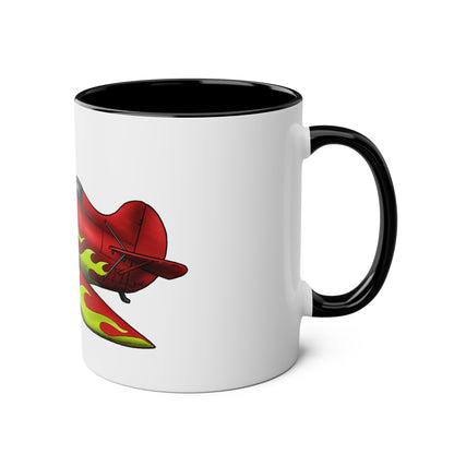 Gee Bee Two-Tone Coffee Mugs, 11oz - Funky Aviation