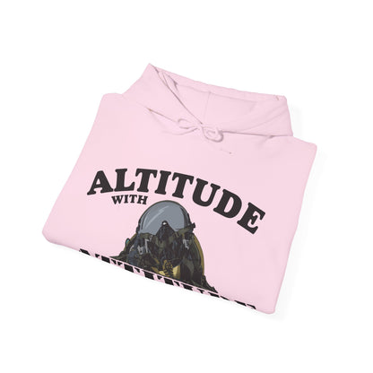 Altitude With Attitude Fighter Pilot Mountain Hoodie