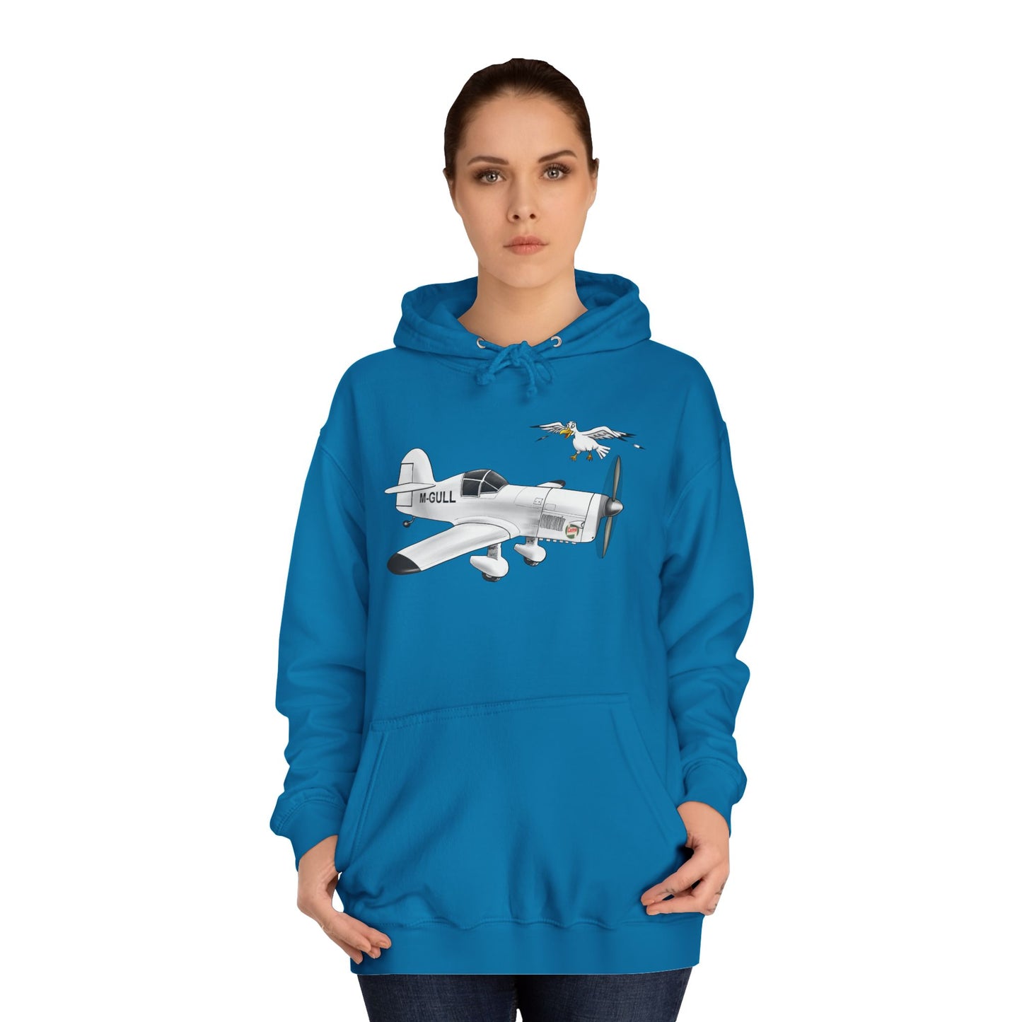 Vintage Mew Gull Hoodie - Historic Racing Aircraft Design