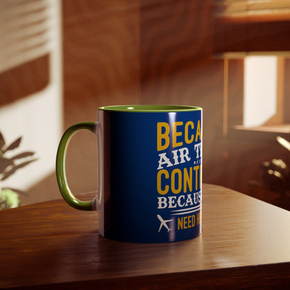 ATC Meme Two-Tone Coffee Mugs, 11oz - Funky Aviation