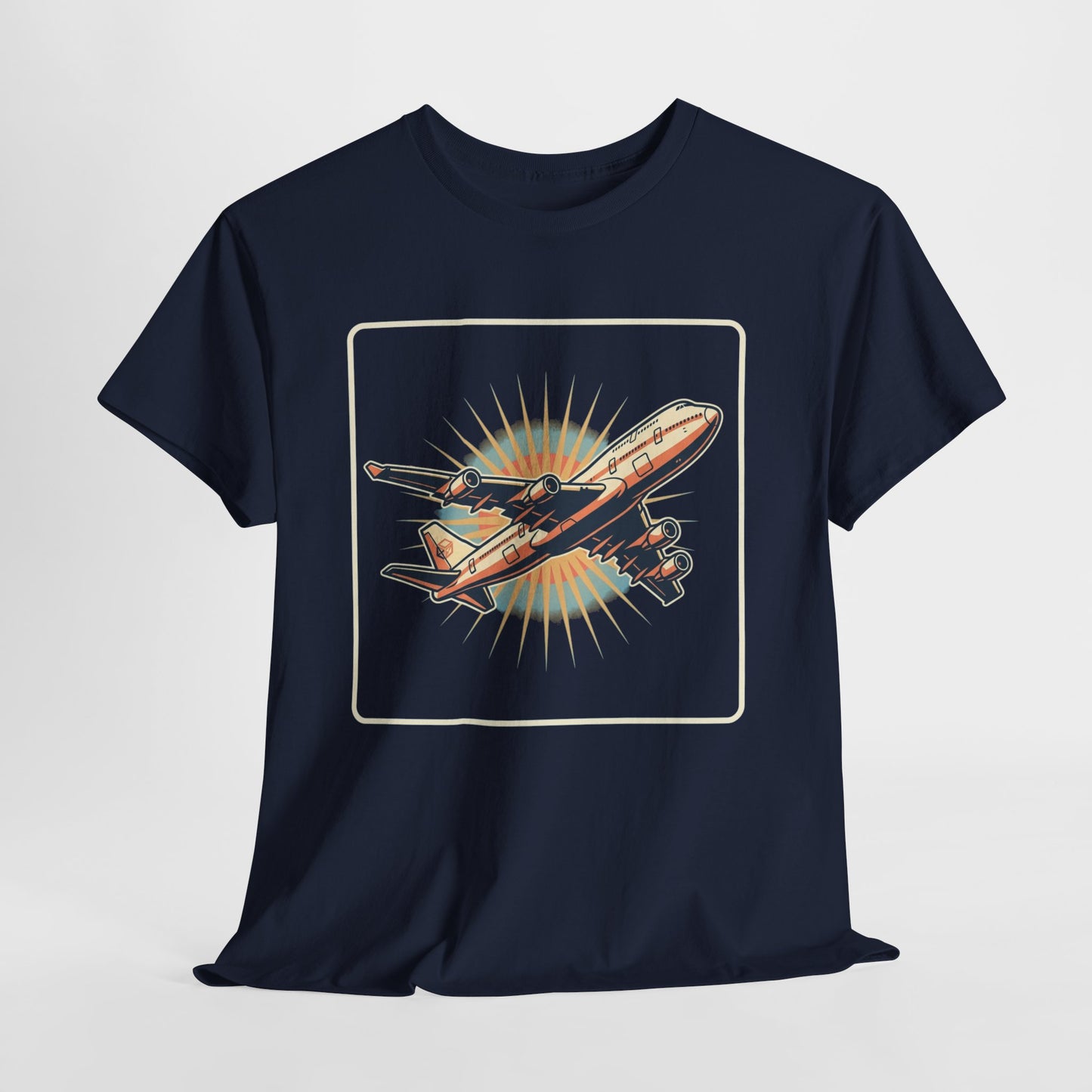 Vintage Jumbo Jet T‑Shirt — Retro Aviation Graphic Tee for Plane Lovers