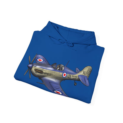 Seafire Spitfire design Unisex Heavy Blend™ Hooded Sweatshirt - Funky Aviation