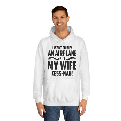 My Wife Cess-Nah Design Unisex College Hoodie - Funky Aviation