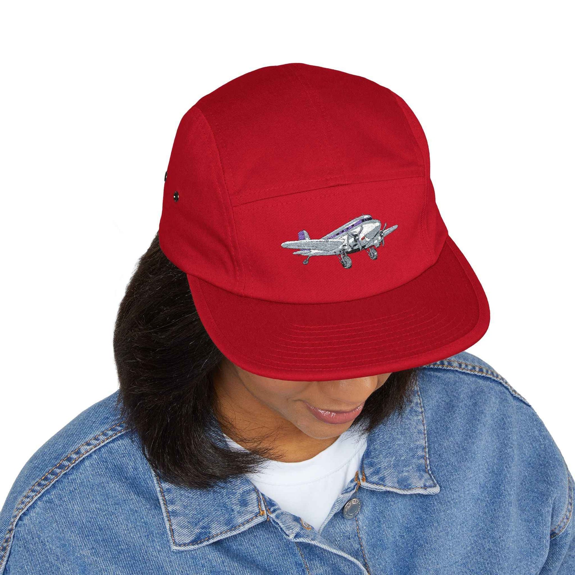 Vintage DC3 Dakota Embroidered 5-Panel Cap