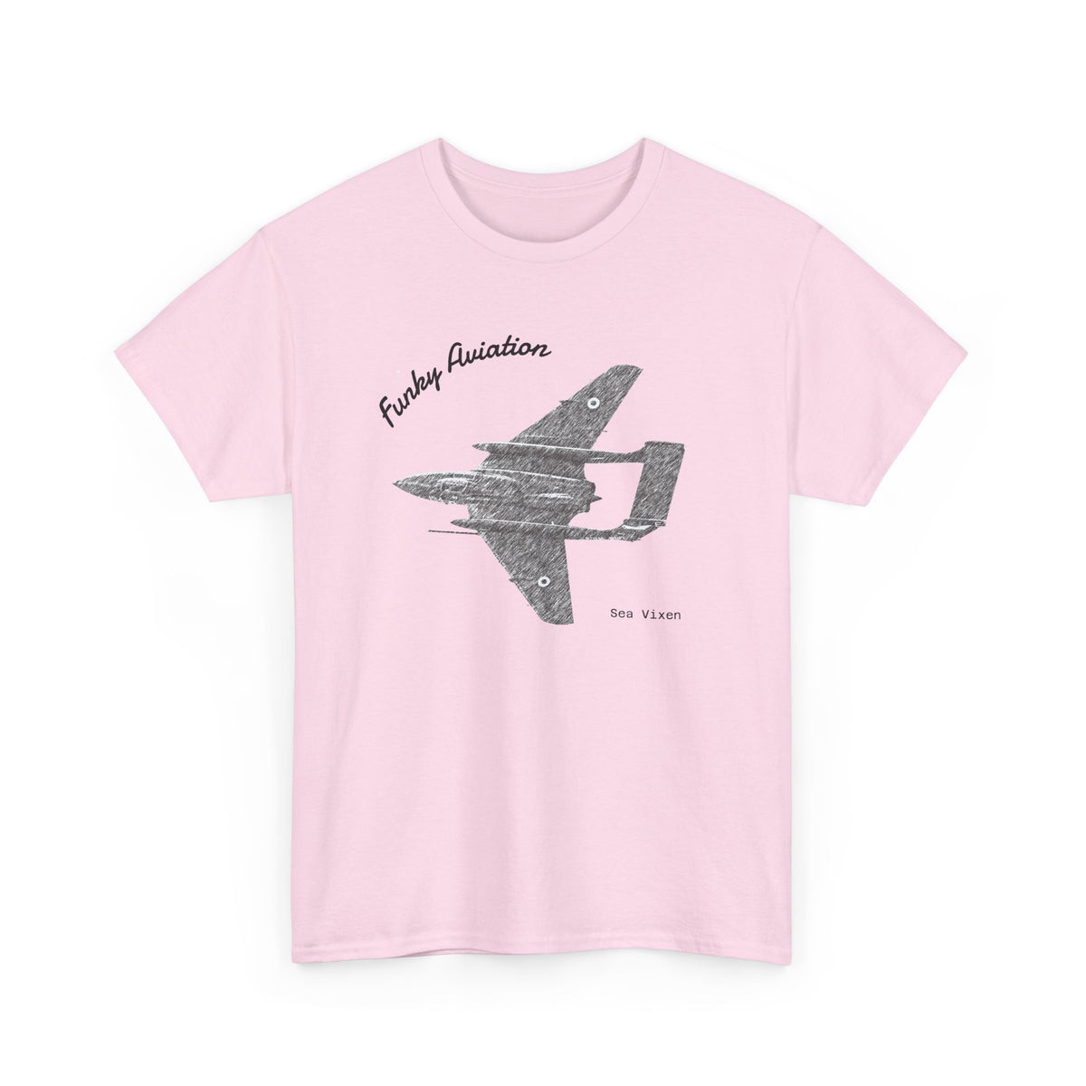 Funky Aviation Sea Vixen Vintage Aircraft T-Shirt