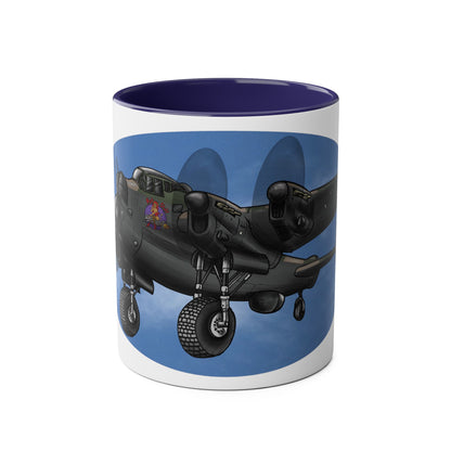 Lancaster Bomber Two-Tone Coffee Mugs, 11oz - Funky Aviation