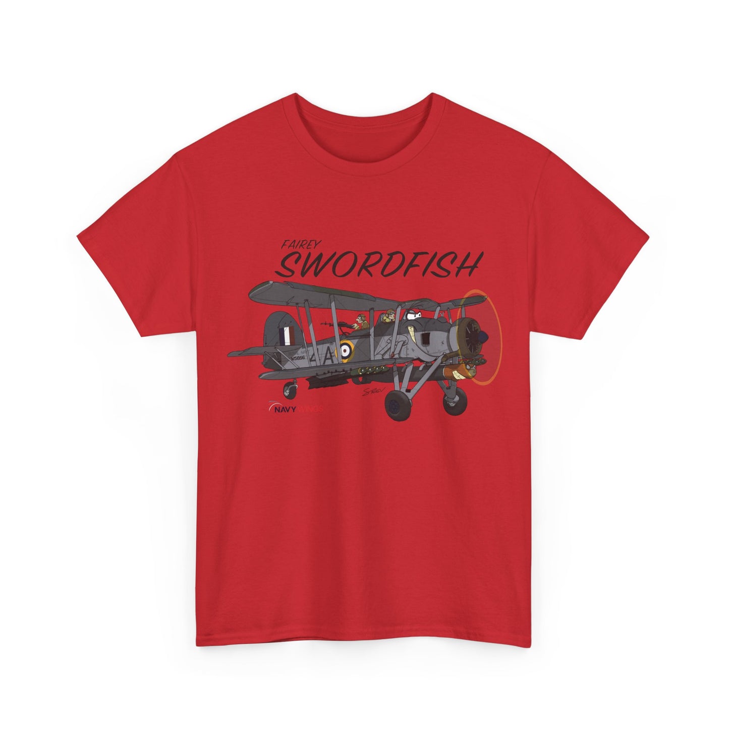 Swordfish Vintage Biplane T-Shirt — WWII Aircraft Aviation Tee