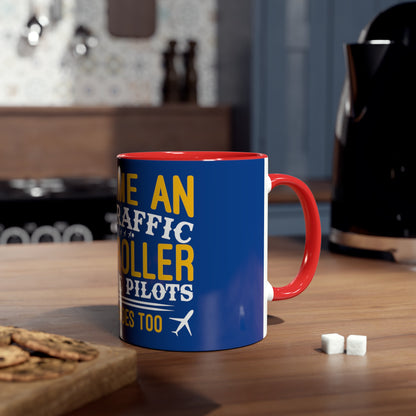 ATC Meme Two-Tone Coffee Mugs, 11oz - Funky Aviation