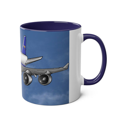 BOAC Boeing 747 Two-Tone Coffee Mugs, 11oz - Funky Aviation