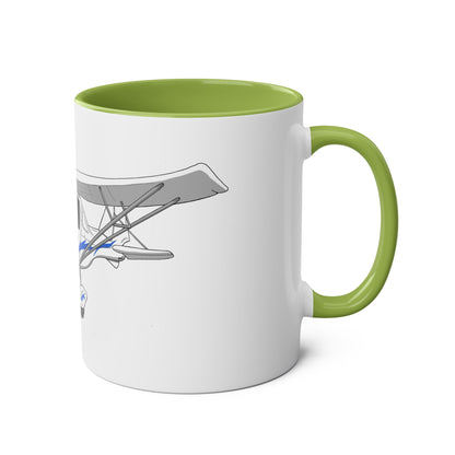 Cartoon Ikarus C42 Microlight 11oz Coffee Mug