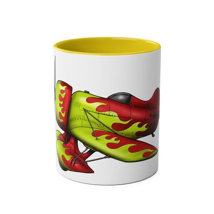 Gee Bee Two-Tone Coffee Mugs, 11oz - Funky Aviation