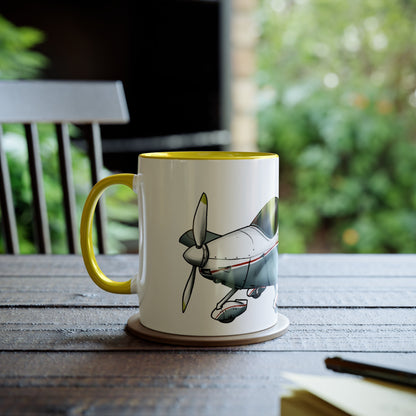 Sportcruiser Aircraft Two-Tone Coffee Mugs, 11oz - Funky Aviation