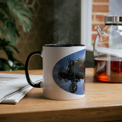 Lancaster Bomber Two-Tone Coffee Mugs, 11oz - Funky Aviation