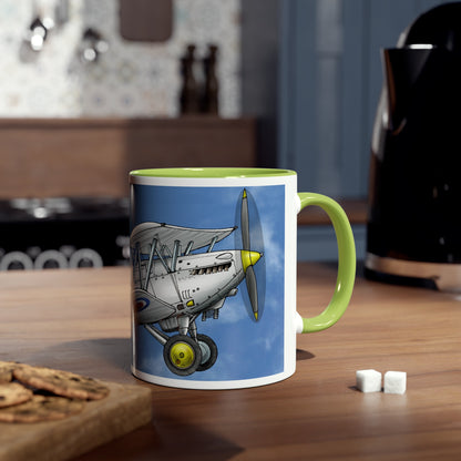 Vintage Nimrod Two-Tone Coffee Mugs, 11oz - Funky Aviation