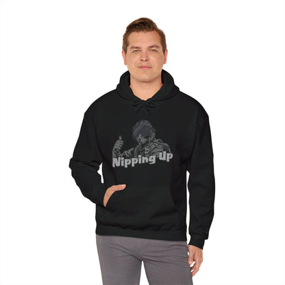 Nipping Up Fighter Pilot design Unisex Heavy Blend™ Hooded Sweatshirt - Funky Aviation