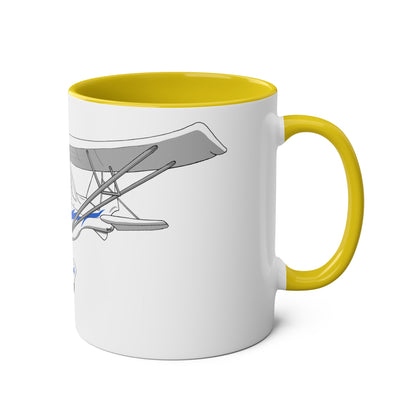 Ikarus C42 Two-Tone Coffee Mugs, 11oz - Funky Aviation