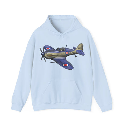 Seafire Spitfire design Unisex Heavy Blend™ Hooded Sweatshirt - Funky Aviation