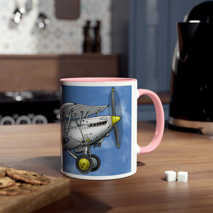Vintage Nimrod Two-Tone Coffee Mugs, 11oz - Funky Aviation