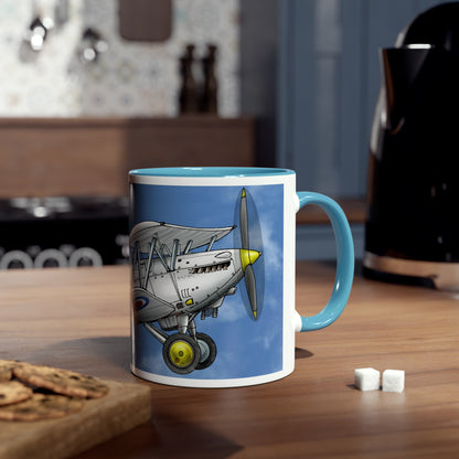 Vintage Nimrod Two-Tone Coffee Mugs, 11oz - Funky Aviation