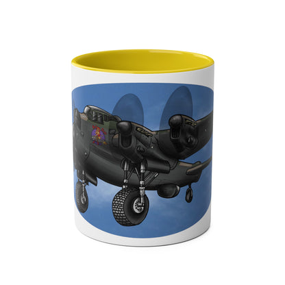 Lancaster Bomber Two-Tone Coffee Mugs, 11oz - Funky Aviation