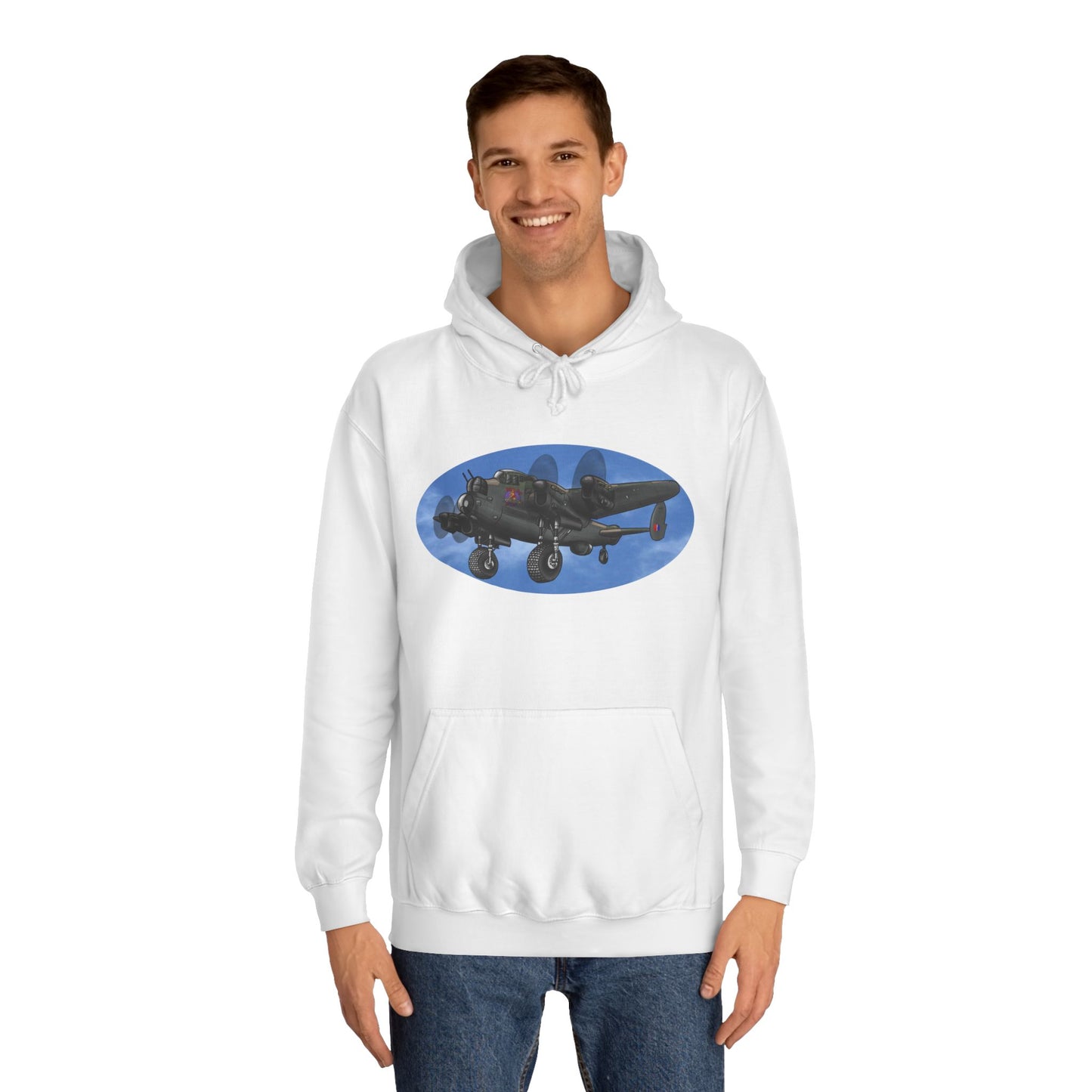 Vintage Lancaster Bomber Hoodie - Aviation Graphic Pullover