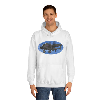 Vintage Lancaster Bomber Hoodie - Aviation Graphic Pullover