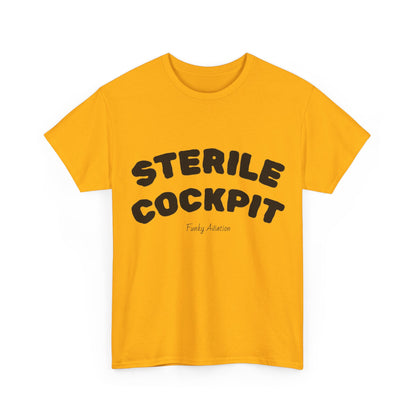 Sterile Cockpit Graphic Tee — Funny Aviation Pilot T-Shirt