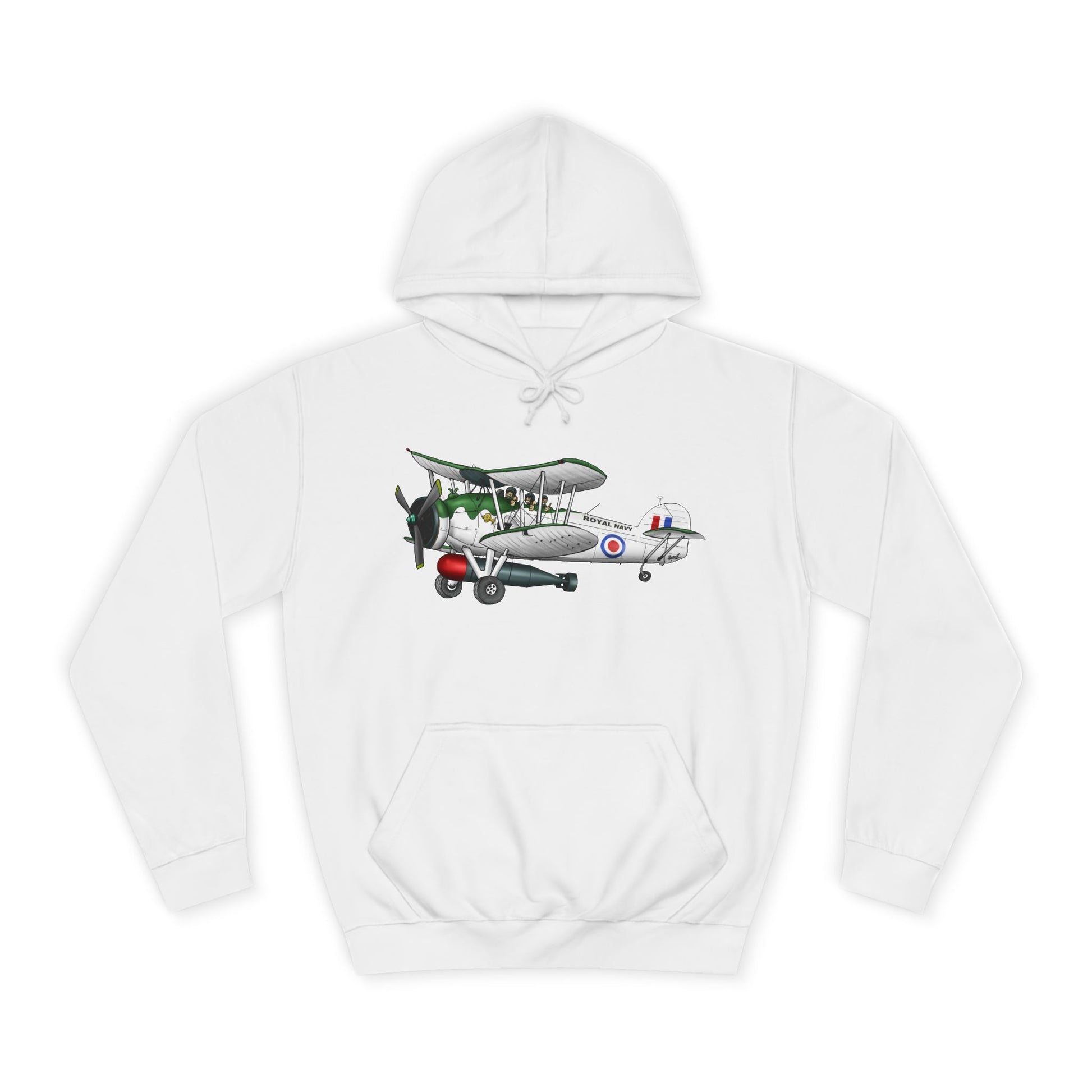 Navy Swordfish historic Aircraft Unisex College Hoodie - Funky Aviation