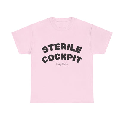 Sterile Cockpit Graphic Tee — Funny Aviation Pilot T-Shirt