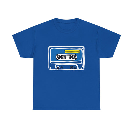 Retro Cassette Tape Graphic T-Shirt — 80s Music Vintage Tee