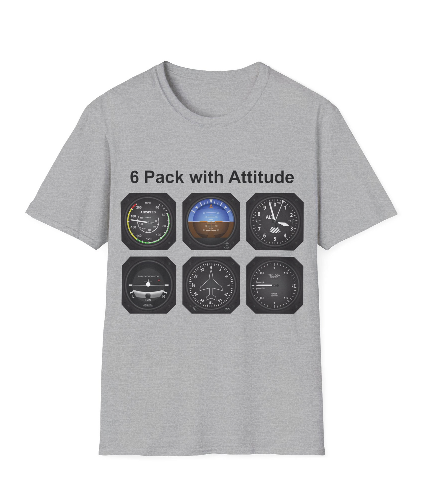 Aviator 6 Pack Unisex T-Shirt - Attitude Collection