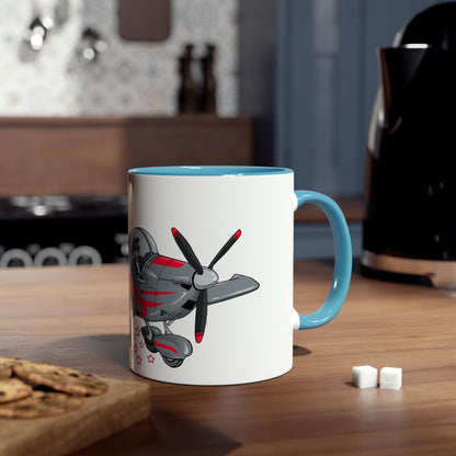 Eurostar EV07 Captain Cool Two-Tone Coffee Mugs, 11oz - Funky Aviation
