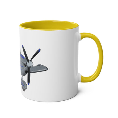 Eurostar EV97 Captain Cool Two-Tone Coffee Mugs, 11oz - Funky Aviation