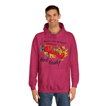 Hell Yeah! Flaming Plane Graphic Hoodie