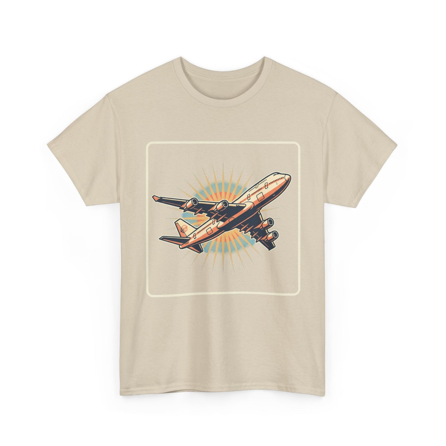 Vintage Jumbo Jet T‑Shirt — Retro Aviation Graphic Tee for Plane Lovers
