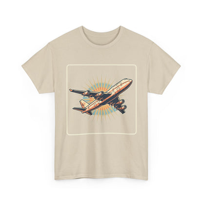 Vintage Jumbo Jet T‑Shirt — Retro Aviation Graphic Tee for Plane Lovers