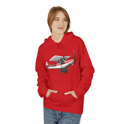 Fleece Hoodie - Alaskan Bush Pilot Super Cub Design