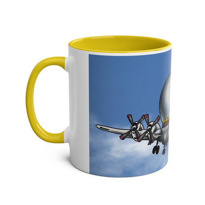 Guppy Aircraft Retro Two-Tone Coffee Mugs, 11oz - Funky Aviation
