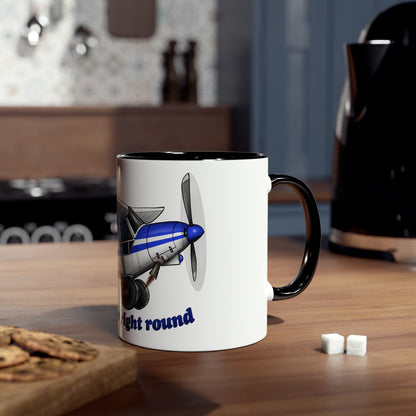 Super Cub Two-Tone Coffee Mugs, 11oz - Funky Aviation