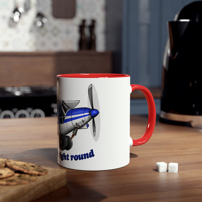 Super Cub Two-Tone Coffee Mugs, 11oz - Funky Aviation