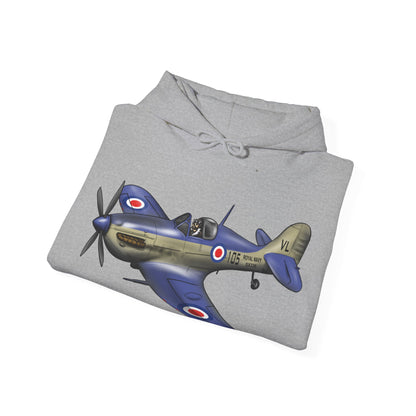 Seafire Spitfire design Unisex Heavy Blend™ Hooded Sweatshirt - Funky Aviation