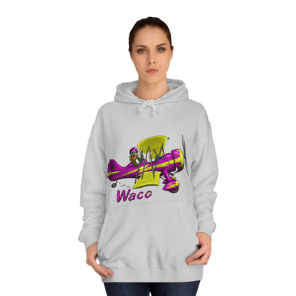 Waco Retro Aircraft Unisex College Hoodie - Funky Aviation