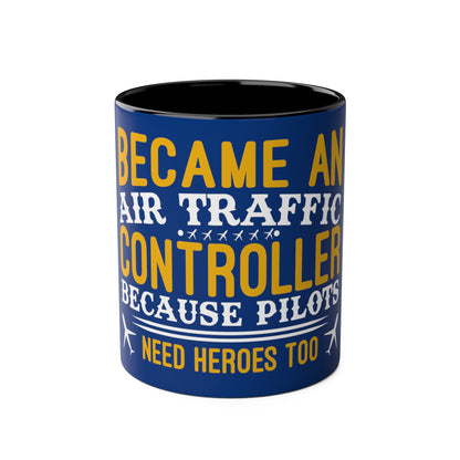 ATC Meme Two-Tone Coffee Mugs, 11oz - Funky Aviation
