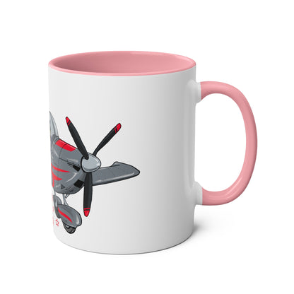 Eurostar EV07 Captain Cool Two-Tone Coffee Mugs, 11oz - Funky Aviation