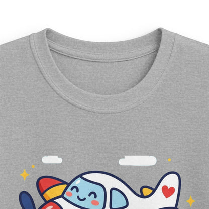 Kids Tee — "My Mum Fly's Planes" Cute Airplane Design for Little Aviators