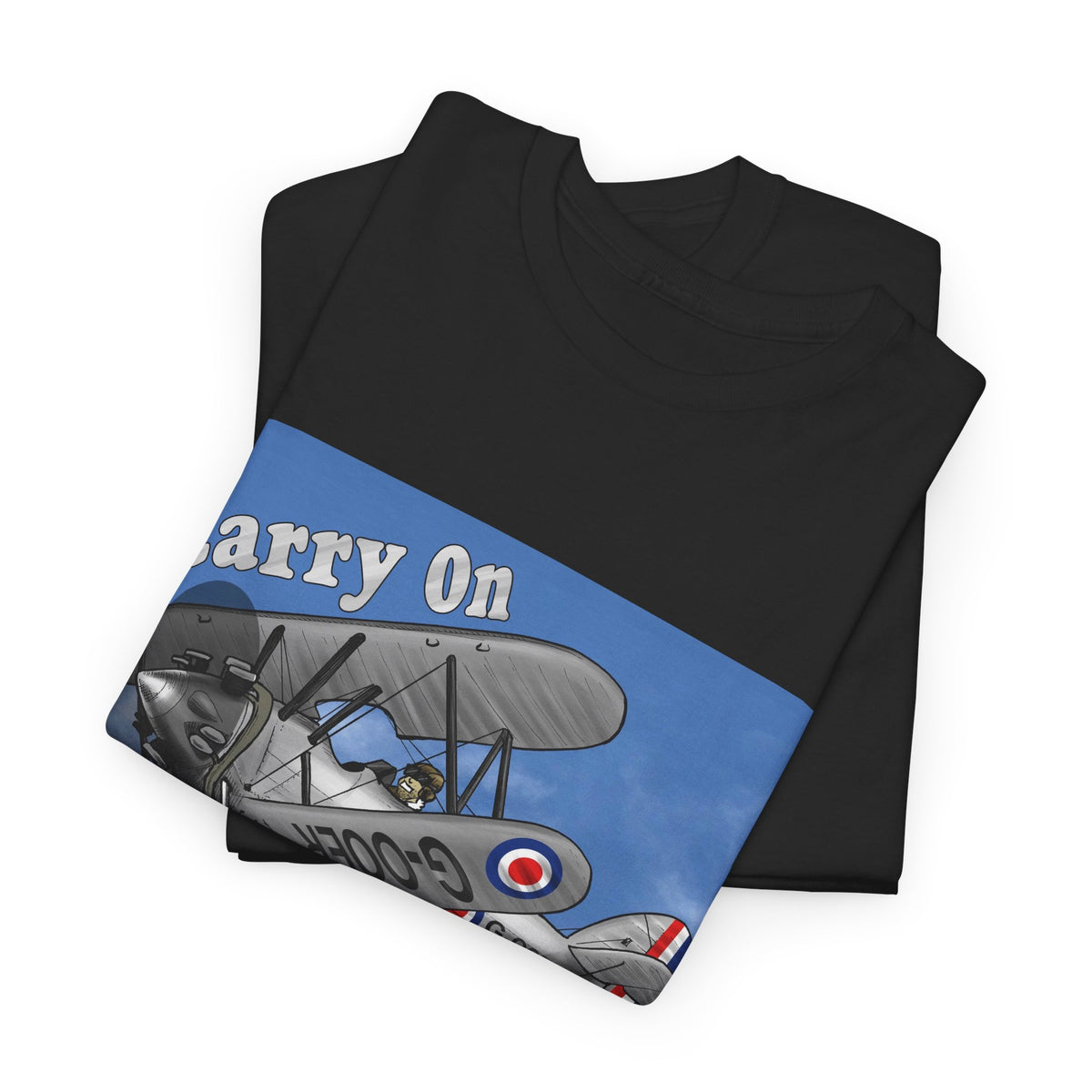 Carry On Flying Vintage Biplane Aviation T-Shirt