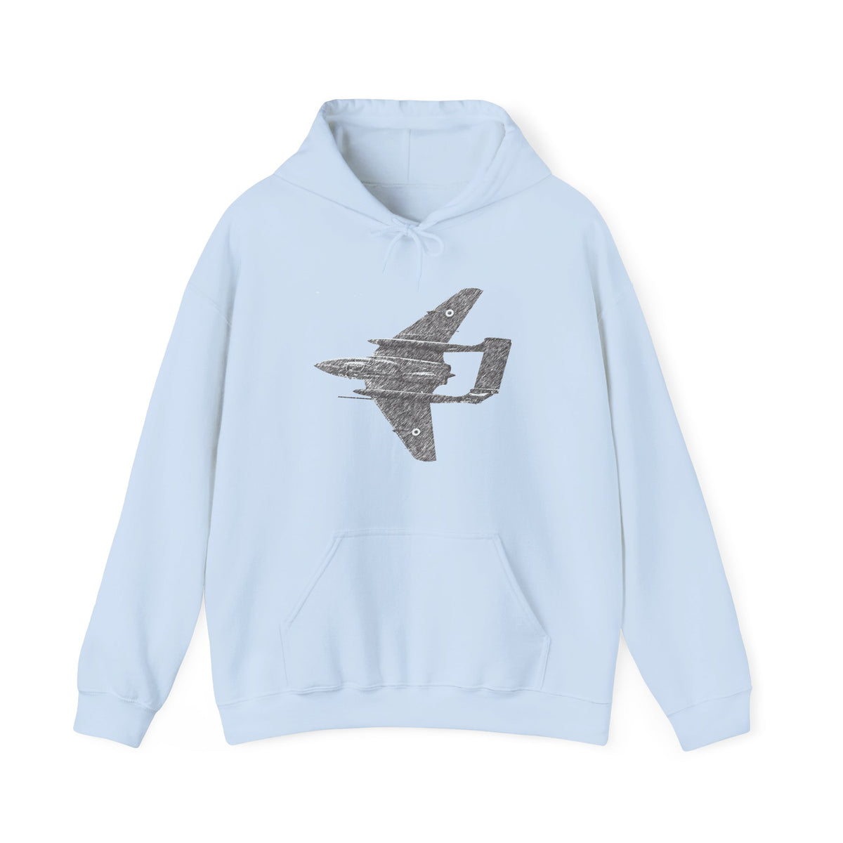 Sea Vixen Vintage Aircraft Graphic Hoodie